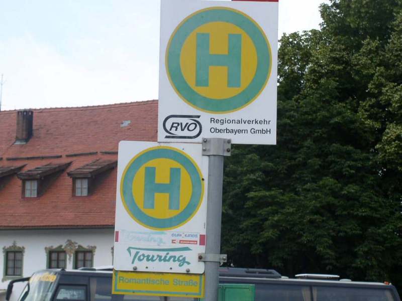 Bushaltestelle an der Wieskirche