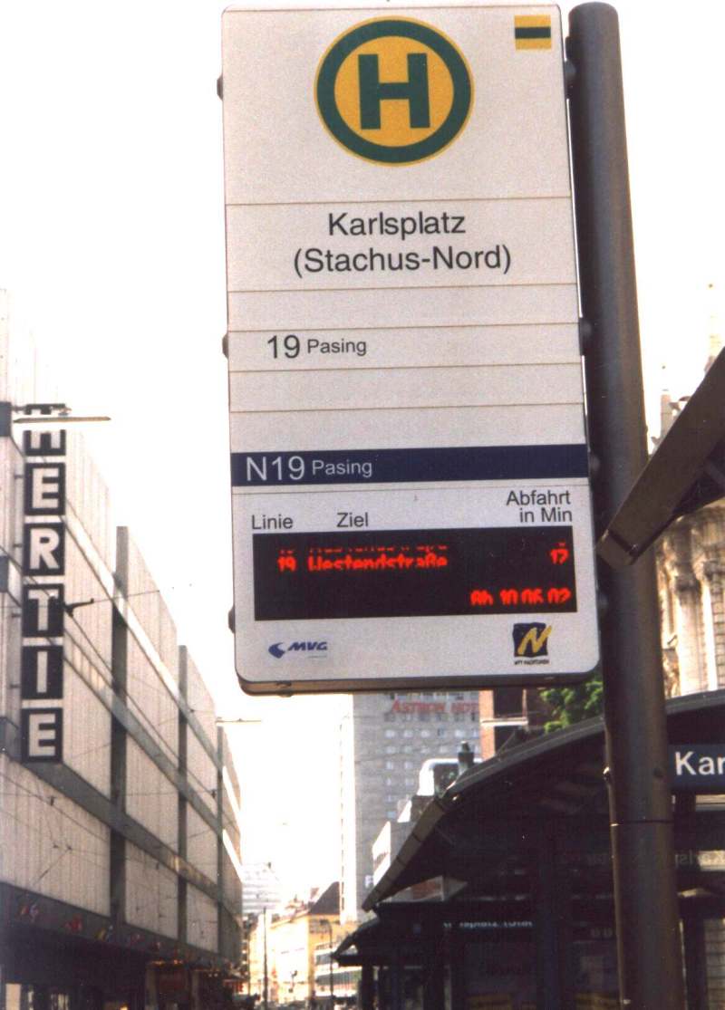 Stachus Karlsplatz Linie 19 Pasing